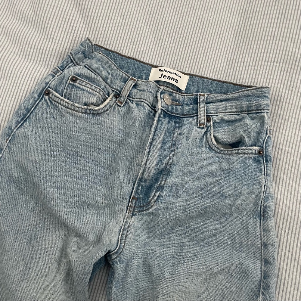 Reformation Cynthia HR straight leg jeans